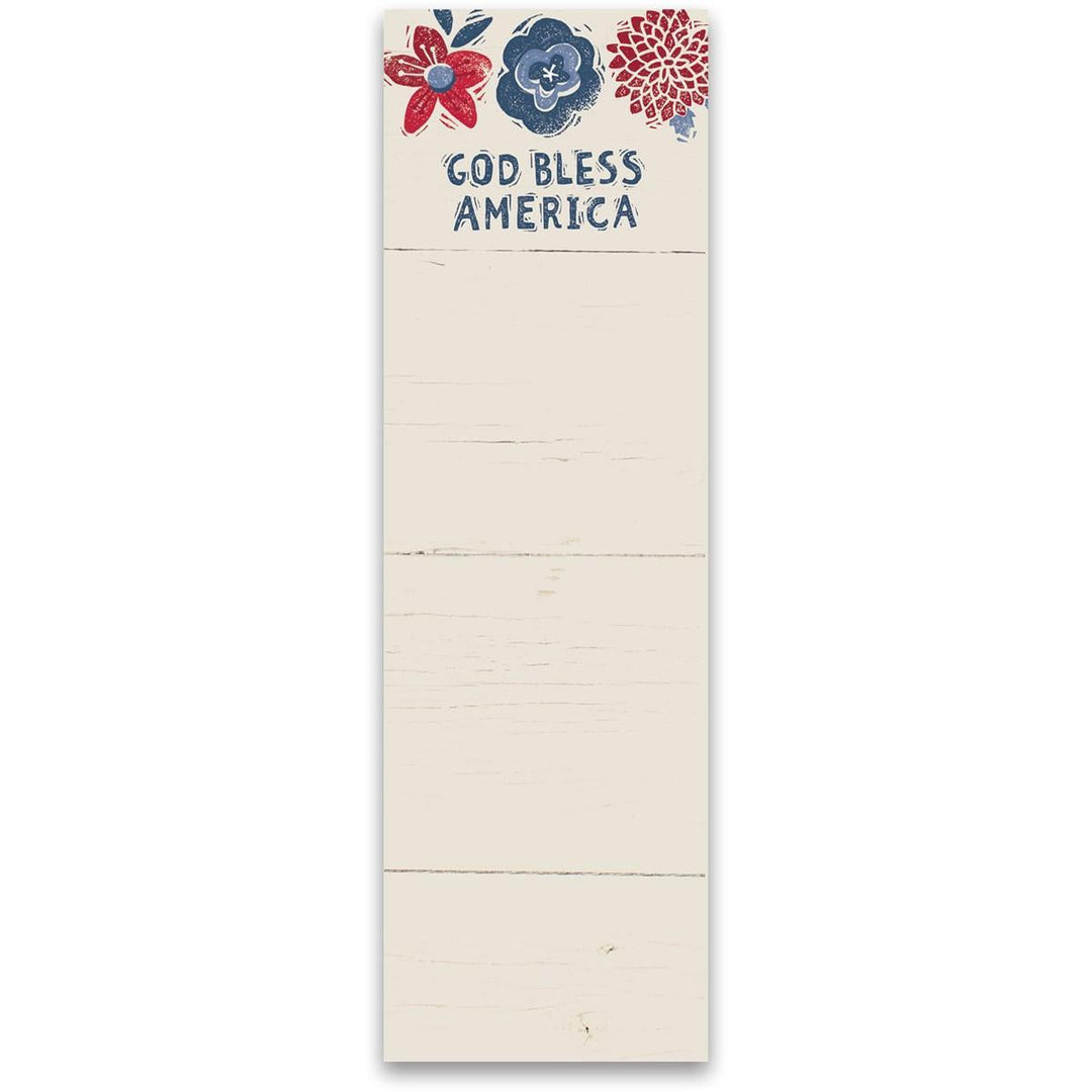List Notepad | God Bless America
