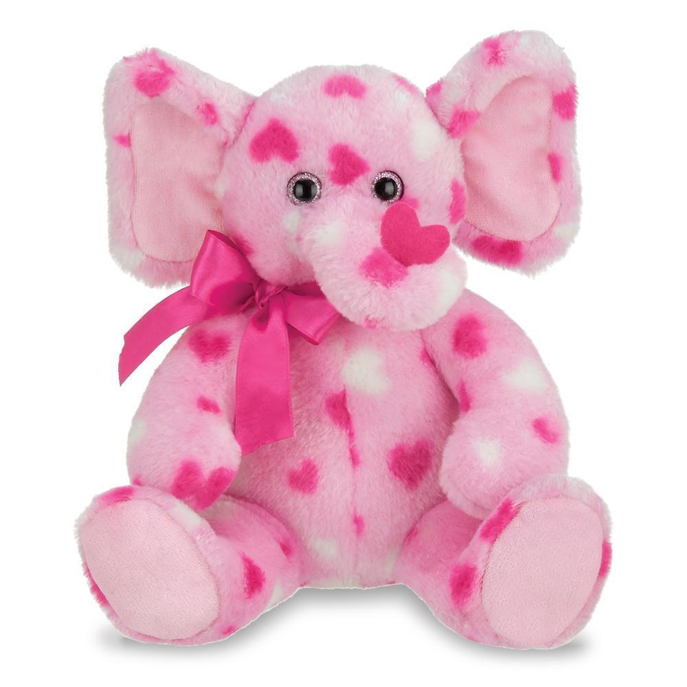 Manny Hugs the Valentine Elephant