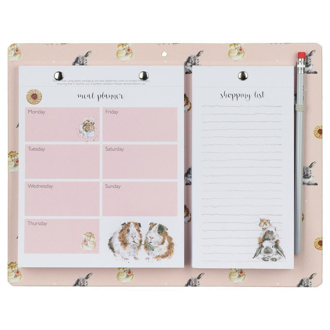 Meal Planner & Shopping Pad "Furry Friends" by Wrendale