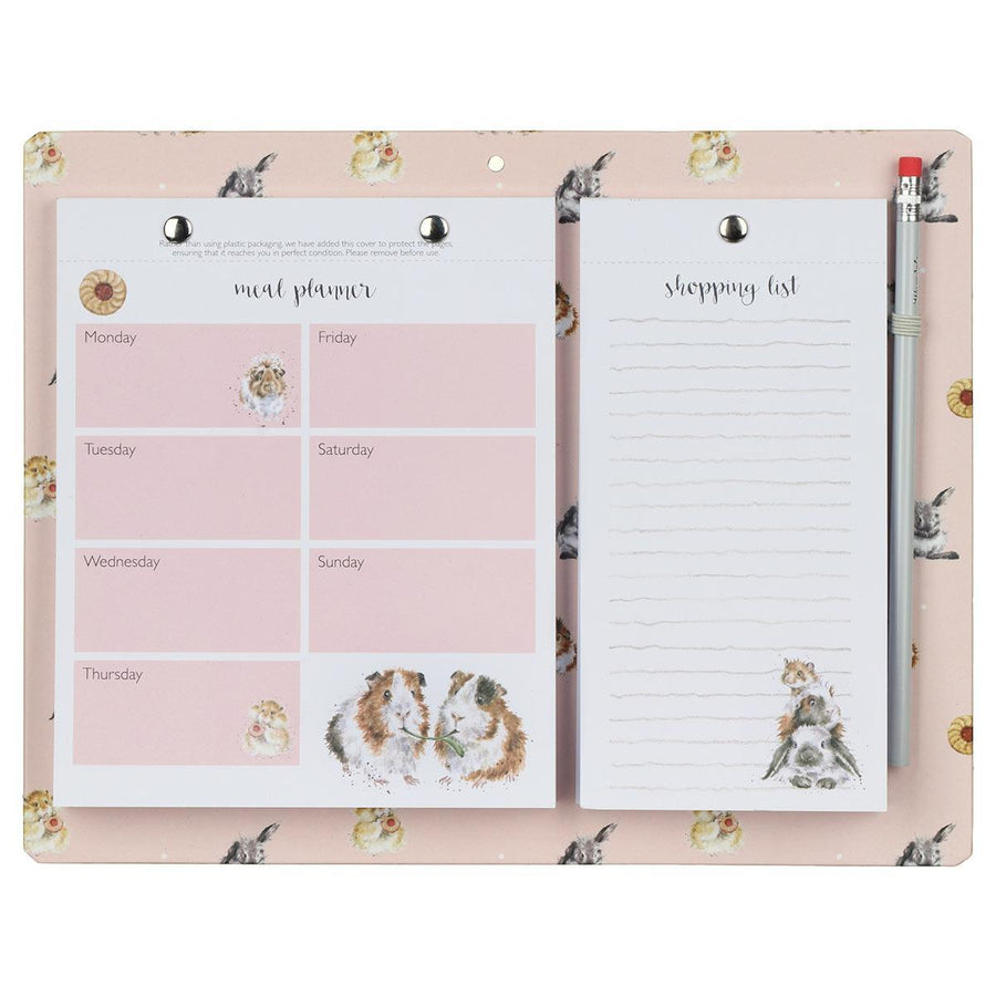 Meal Planner & Shopping Pad "Furry Friends" by Wrendale