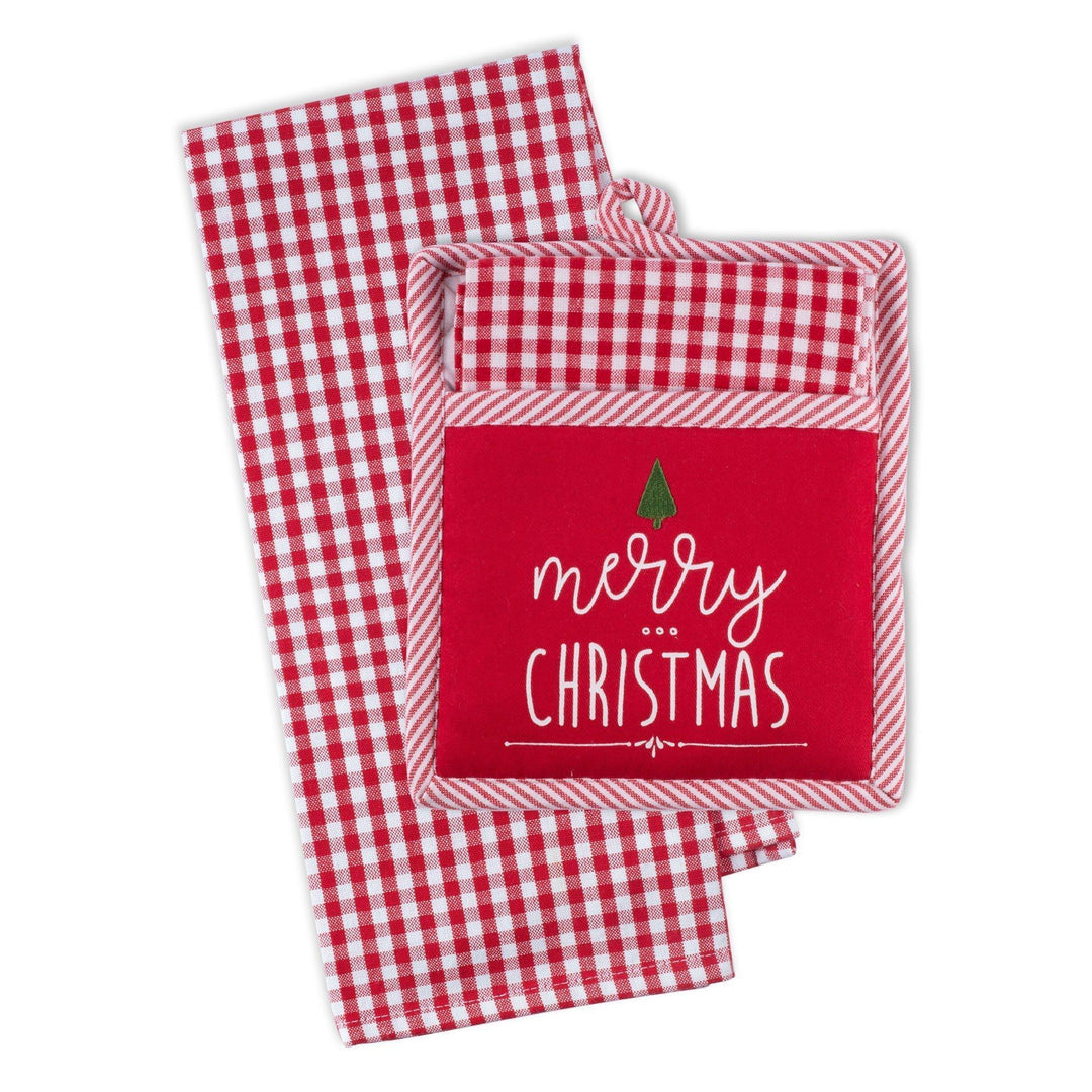 Merry Christmas Potholder Gift Set