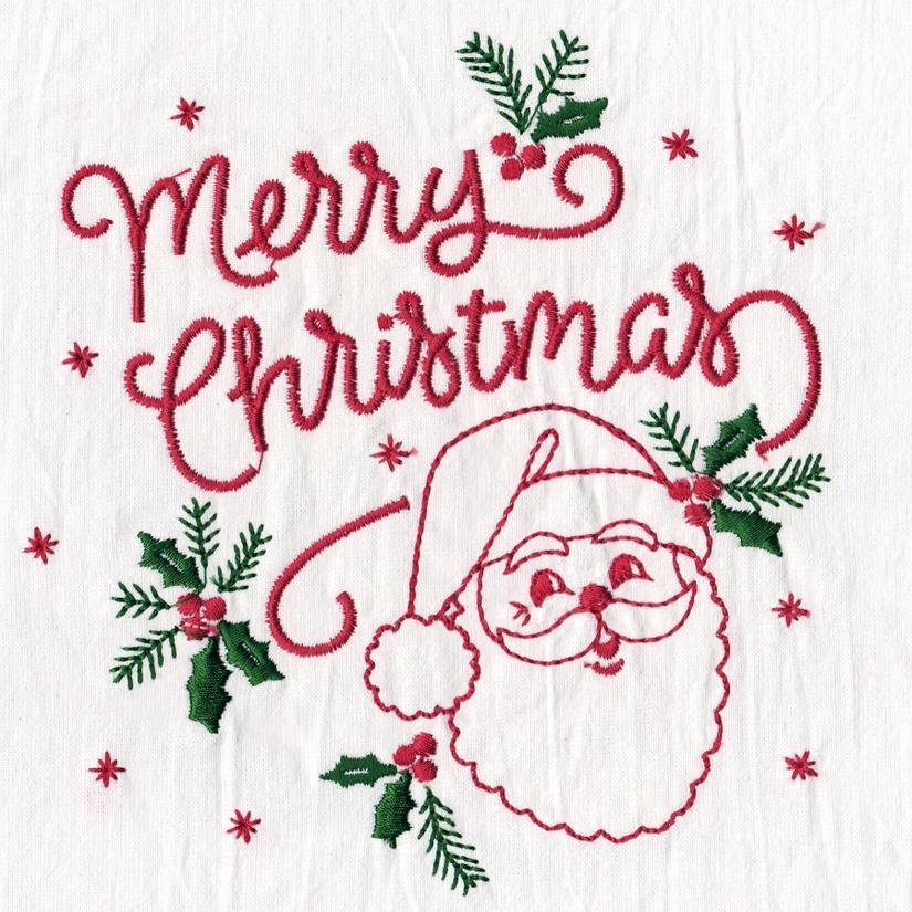 Merry Christmas Tea Towel