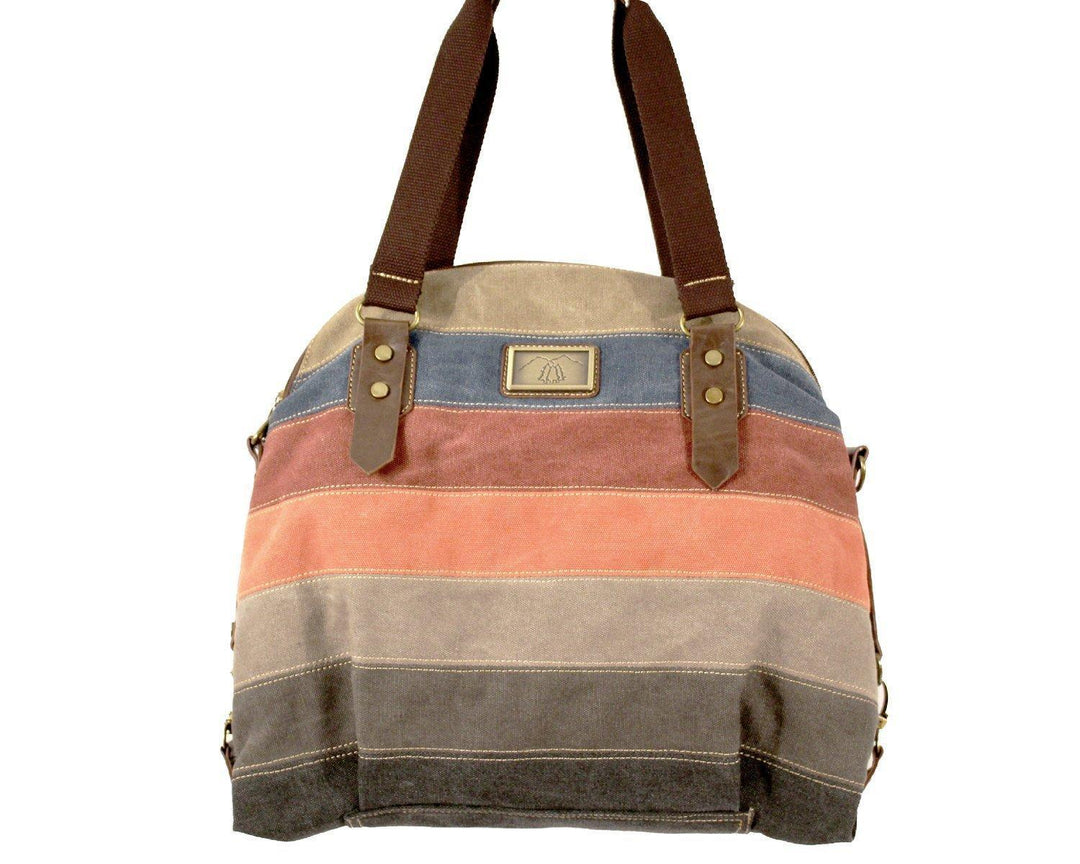 Multi Colored Canvas Tote Bag