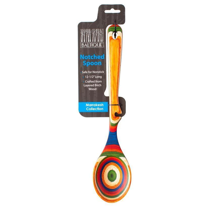 Notched Spoon Marrakesh Birched Wood Collection