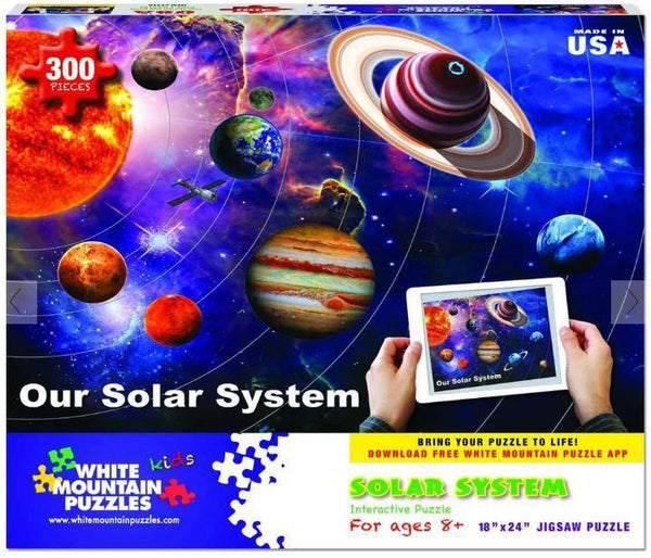 White Mountain Jigsaw Puzzle  Our Solar System 300 Piece - Golden Gait  Mercantile