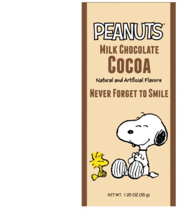 PEANUTS® Snoopy Never Forget to Smile Milk Chocolate Cocoa Packet