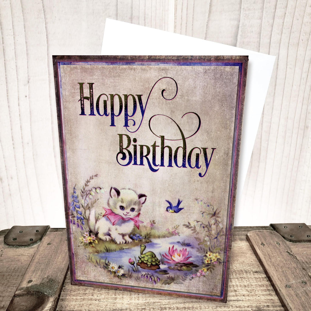 Playful Kitten Birthday Card by Yesterday's Best