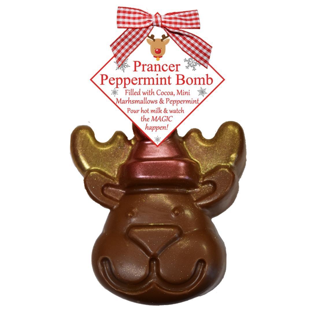 Prancer Peppermint Hot Cocoa Bomb