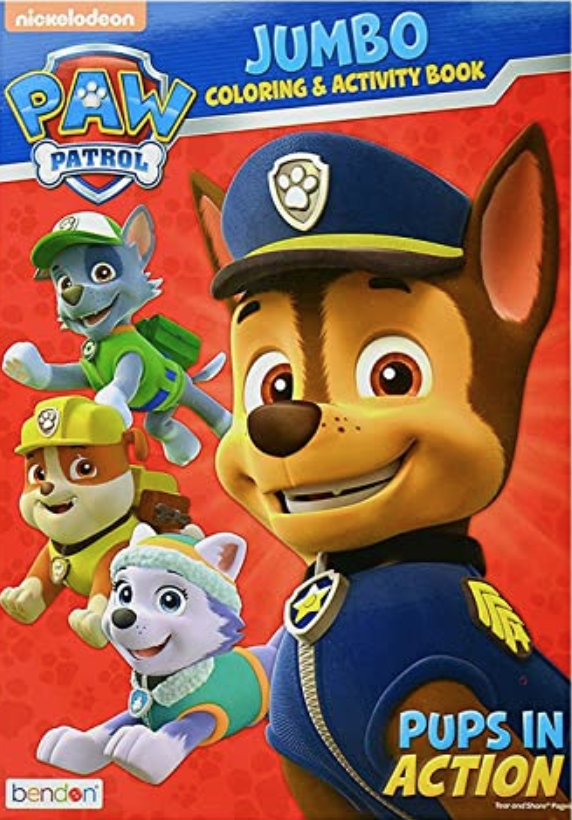 Pups in Action Jumbo Coloring Book
