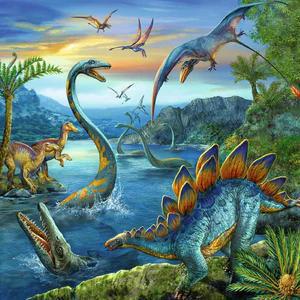 Ravensburger Jigsaw Puzzle Trio | Dinosaur Fascination 3 x 49 Piece