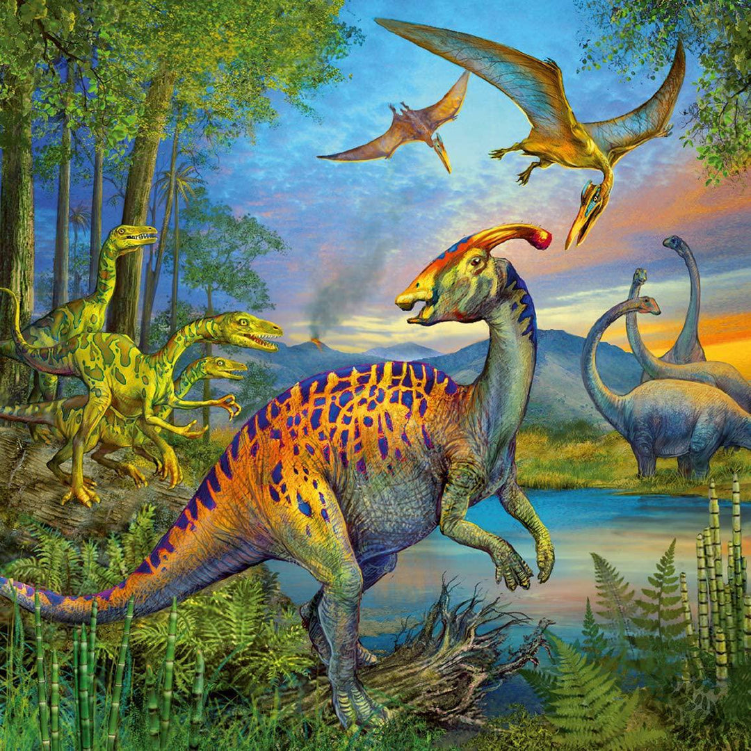 Ravensburger Jigsaw Puzzle Trio | Dinosaur Fascination 3 x 49 Piece