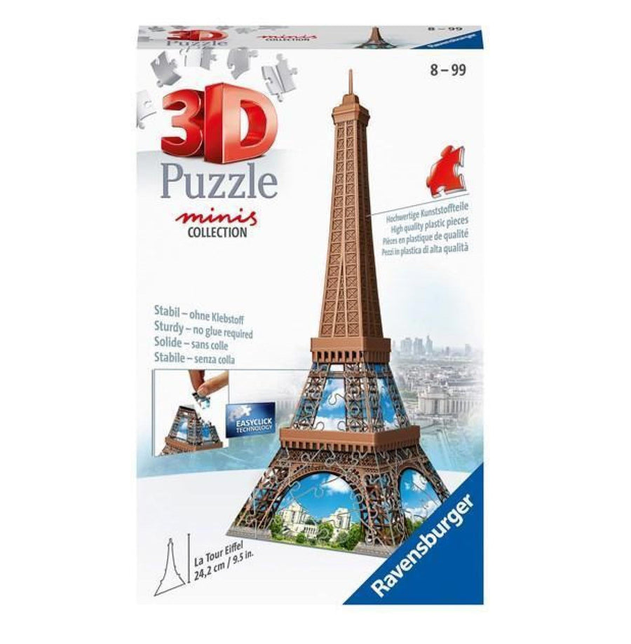 Ravensburger Mini 3D Jigsaw Puzzle | Eiffel Tower 62 Piece