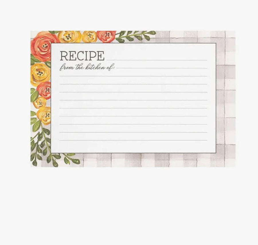 Recipe Cards | Floral