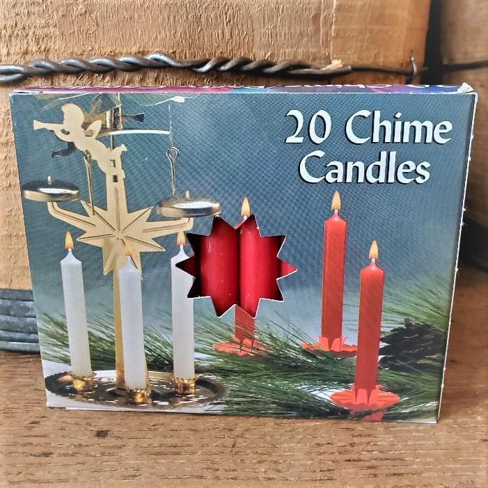 Advent Chime Candles Red