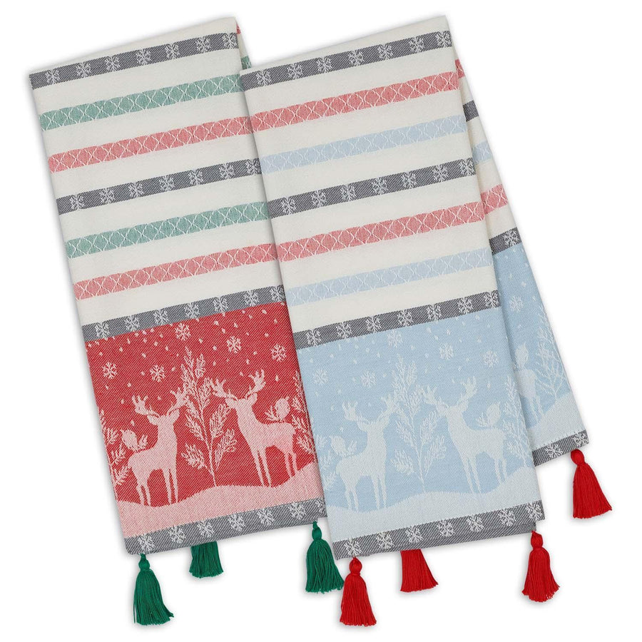 Reindeer Forest Jacquard Kitchen Towel