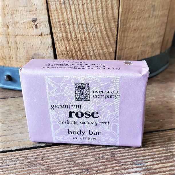River Soap Company French Milled Soap | Rose Geranium