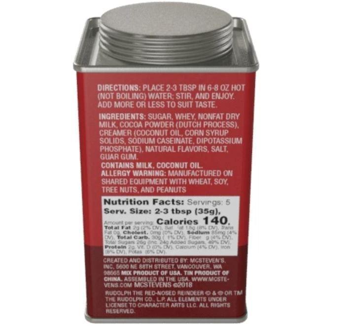 Rudolph the Red Nosed Reindeer Hot Cocoa Mix