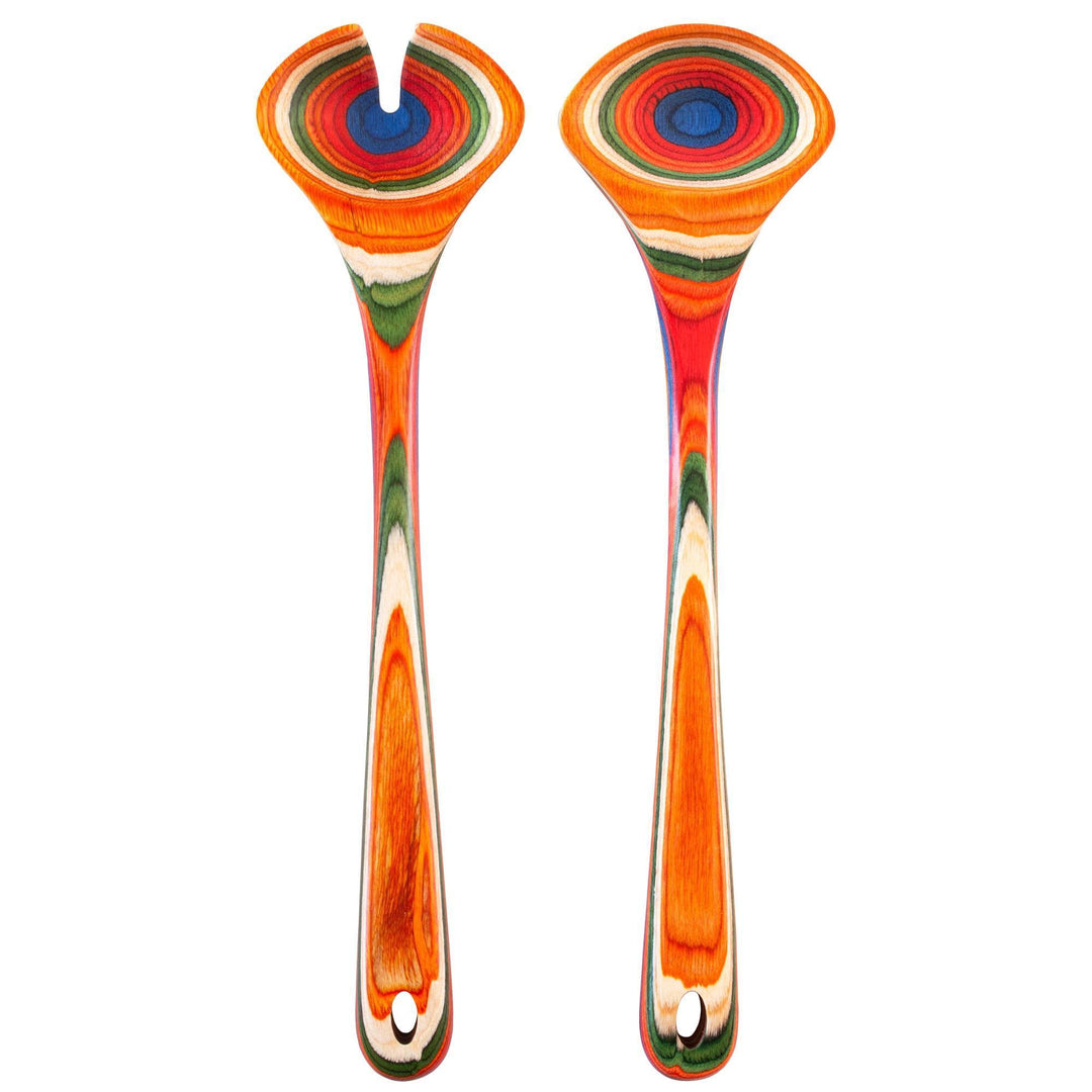 Salad Servers Marrakesh Birched Wood Collection