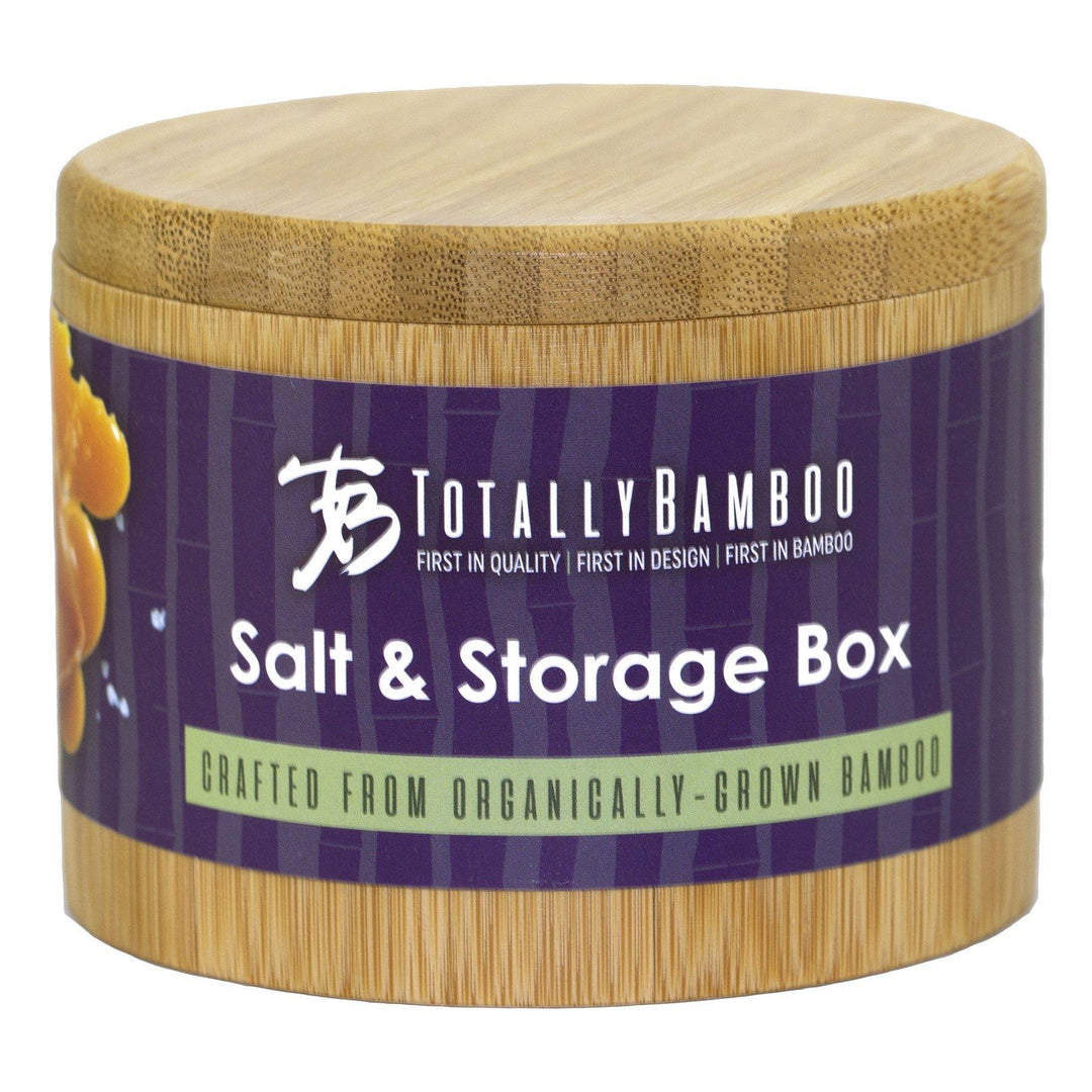 Salt Box Storage Box "Take Life with a Grain of Salt"  Swivel Lid