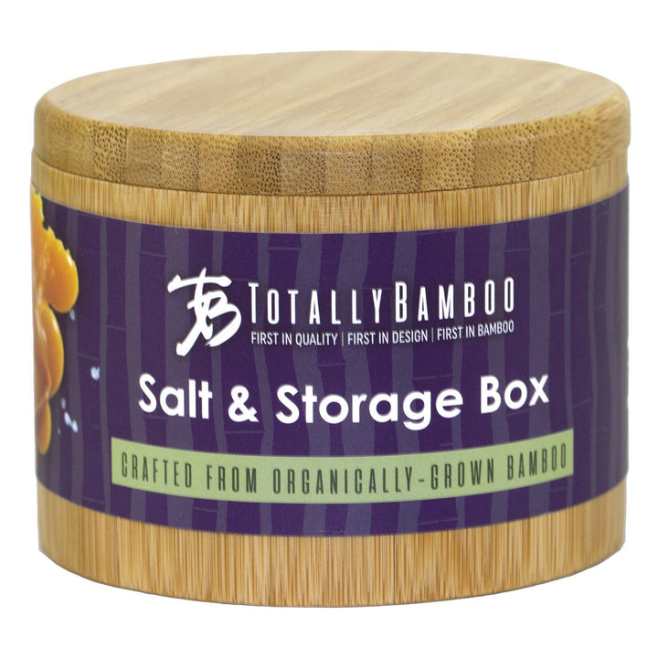 Salt Box Storage Box "Take Life with a Grain of Salt"  Swivel Lid