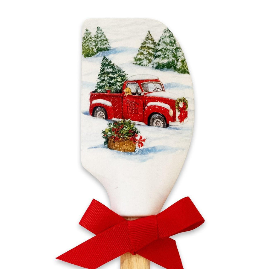 Silicone Spatula Red Truck Christmas