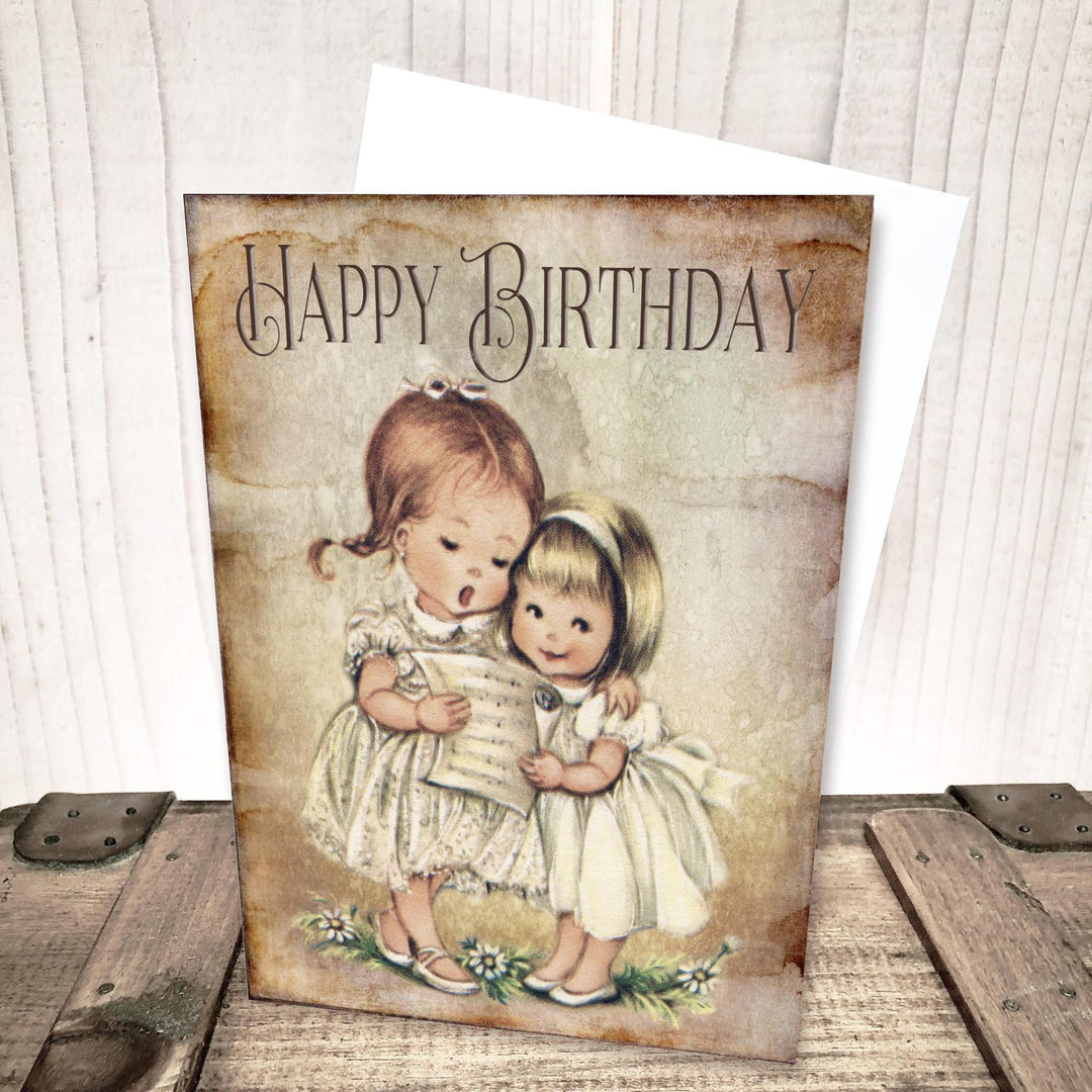 Sisters Singing Birthday Card by Yesterday's Best
