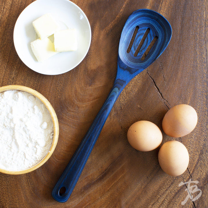 Slotted Spoon Malta Birched Wood Collection