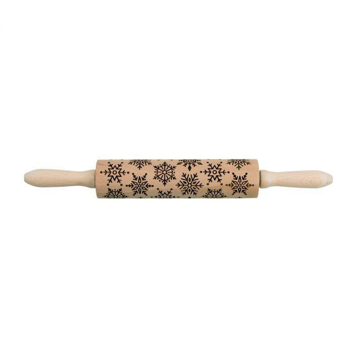 Snowflake Design Rolling Pin