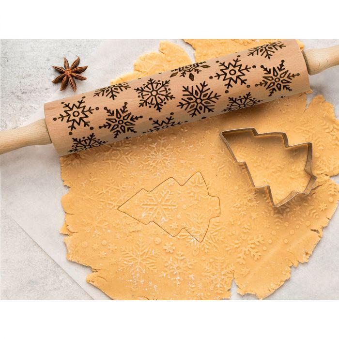 Snowflake Design Rolling Pin