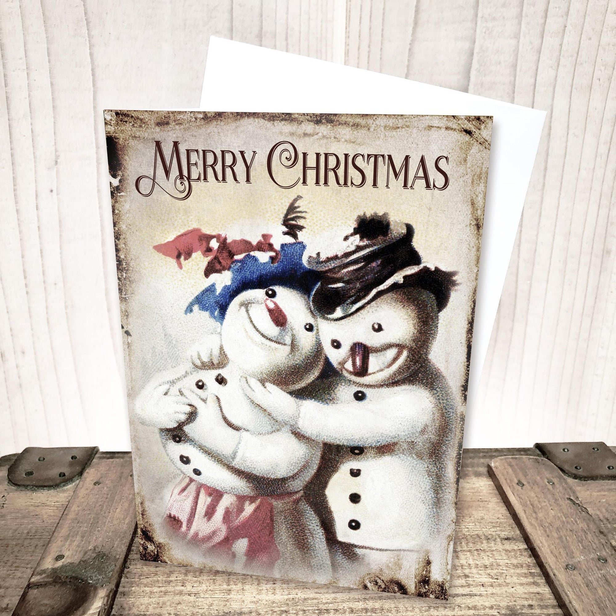 Snowman Merry Christmas Card by Yesterday's Best