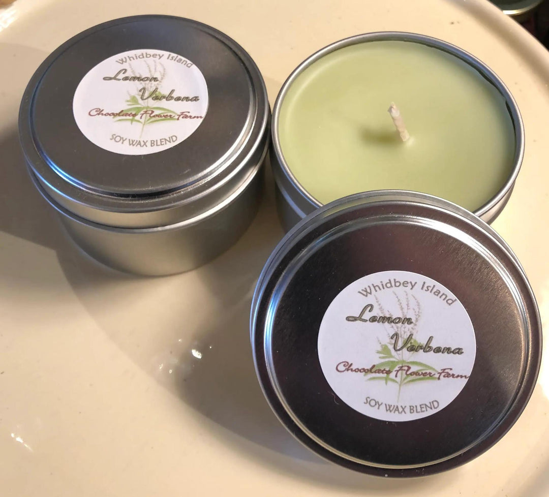 Soy Wax Travel Tin Candle | Lemon Verbana
