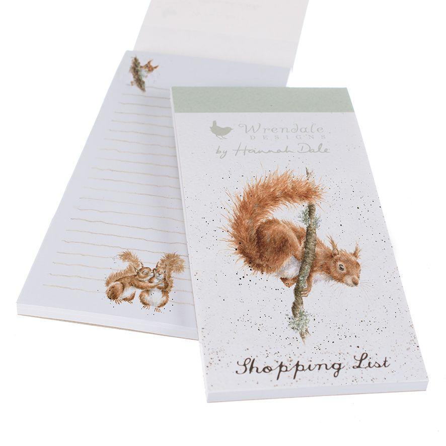 Squirrel "The Acrobat" Magnetic Shopping Pad by Wrendale