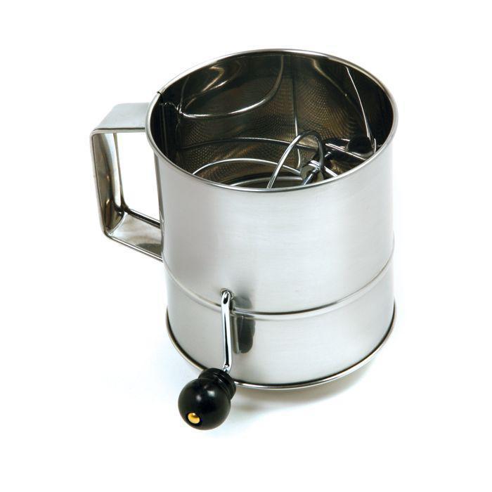 Stainless Steel Rotary Sifter 3 Cup