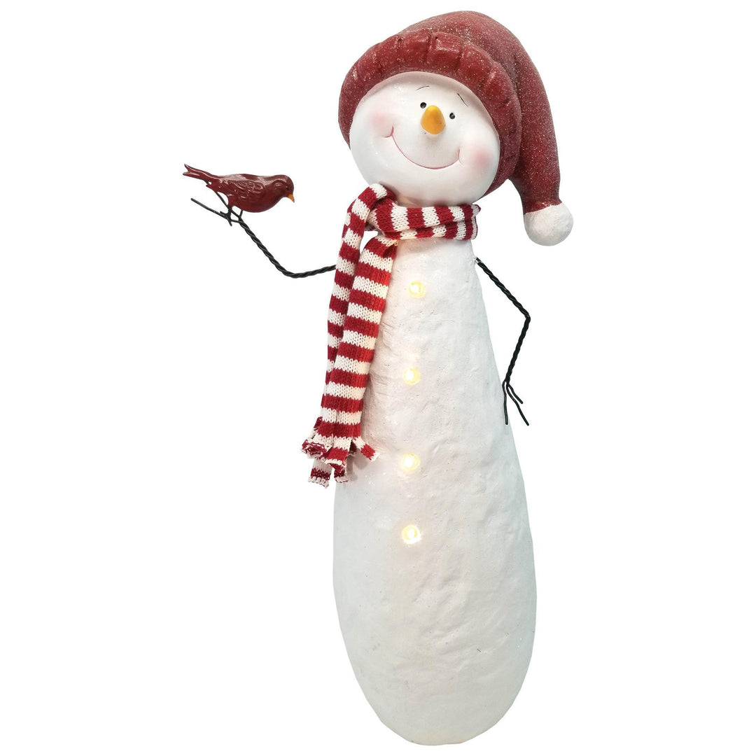 Stocking Cap Snowman with Lights