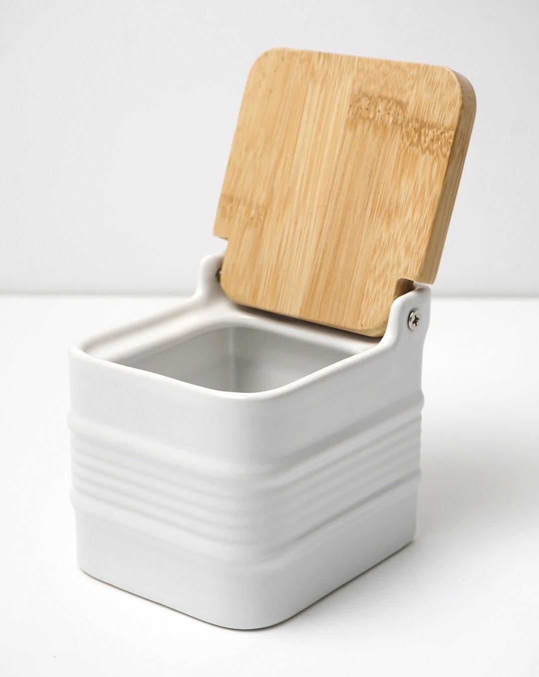 Stoneware Salt Box