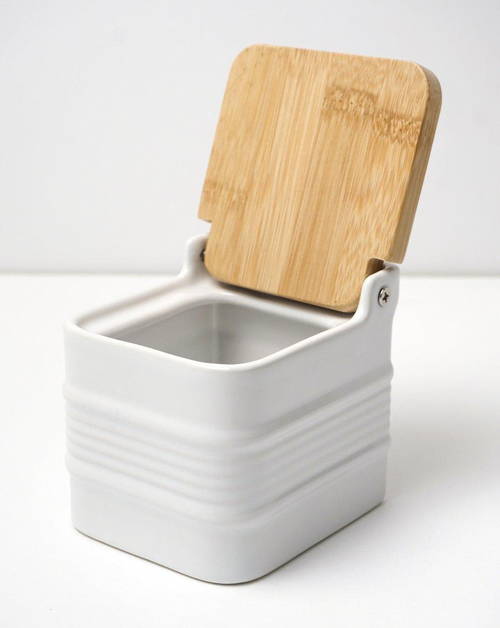 Stoneware Salt Box