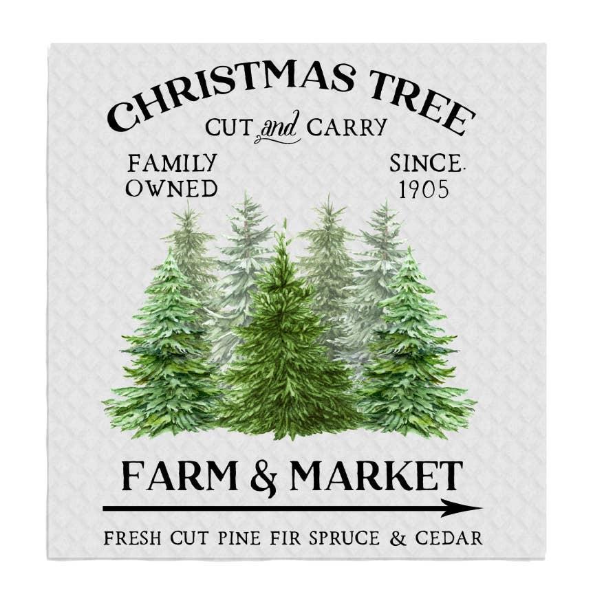 Swedish Sponge Dish Cloth Christmas Tree Farm & Market