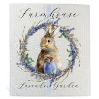 Swedish Sponge Dish Cloth | Easter Bunny Farmhouse Lavender
