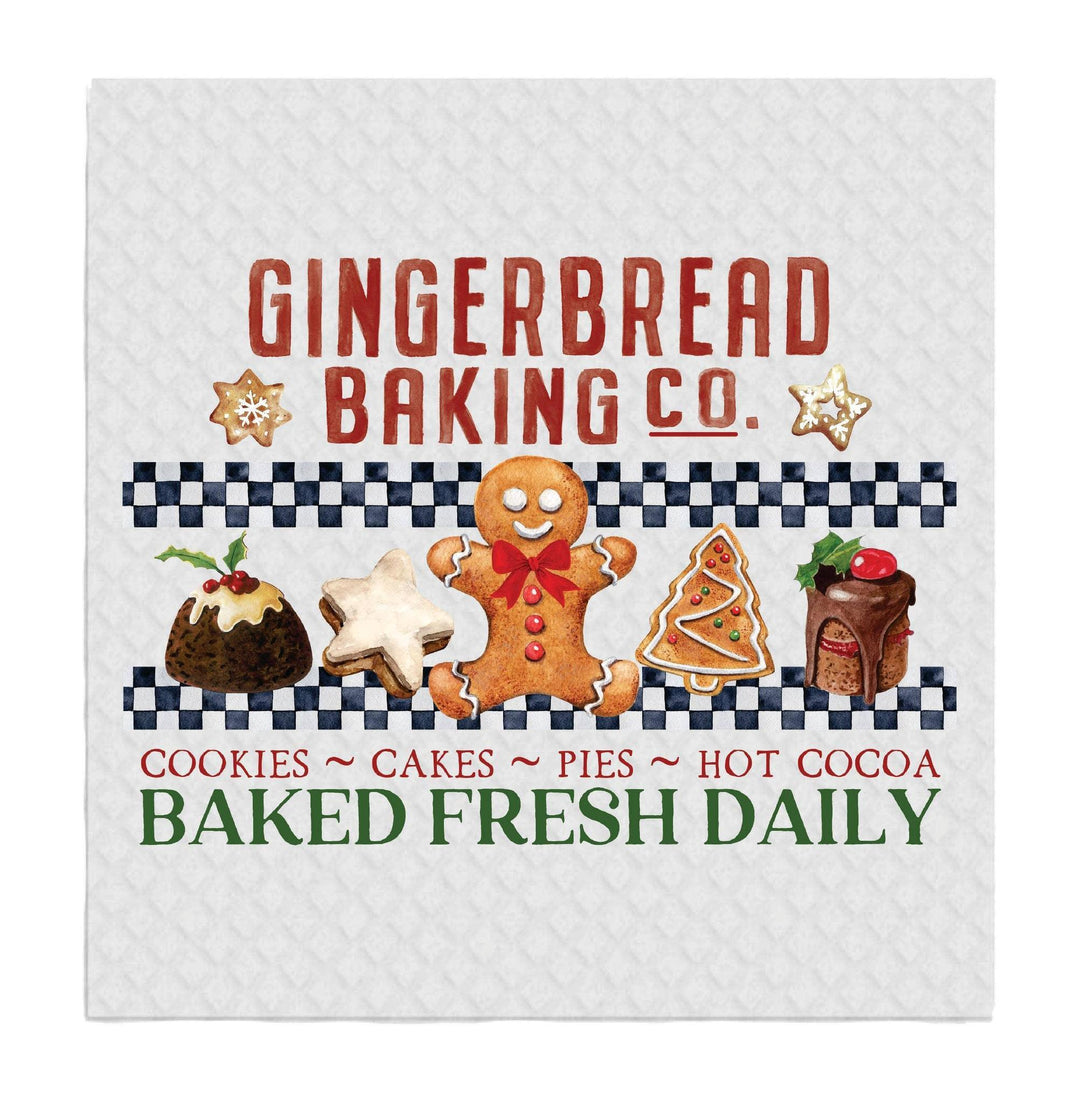 Swedish Sponge Dish Cloth Gingerbread Baking Christmas Cookies