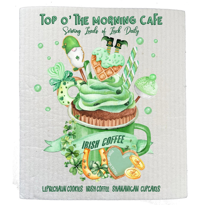Swedish Sponge Dish Cloth | St Patricks Day Irish Coffee