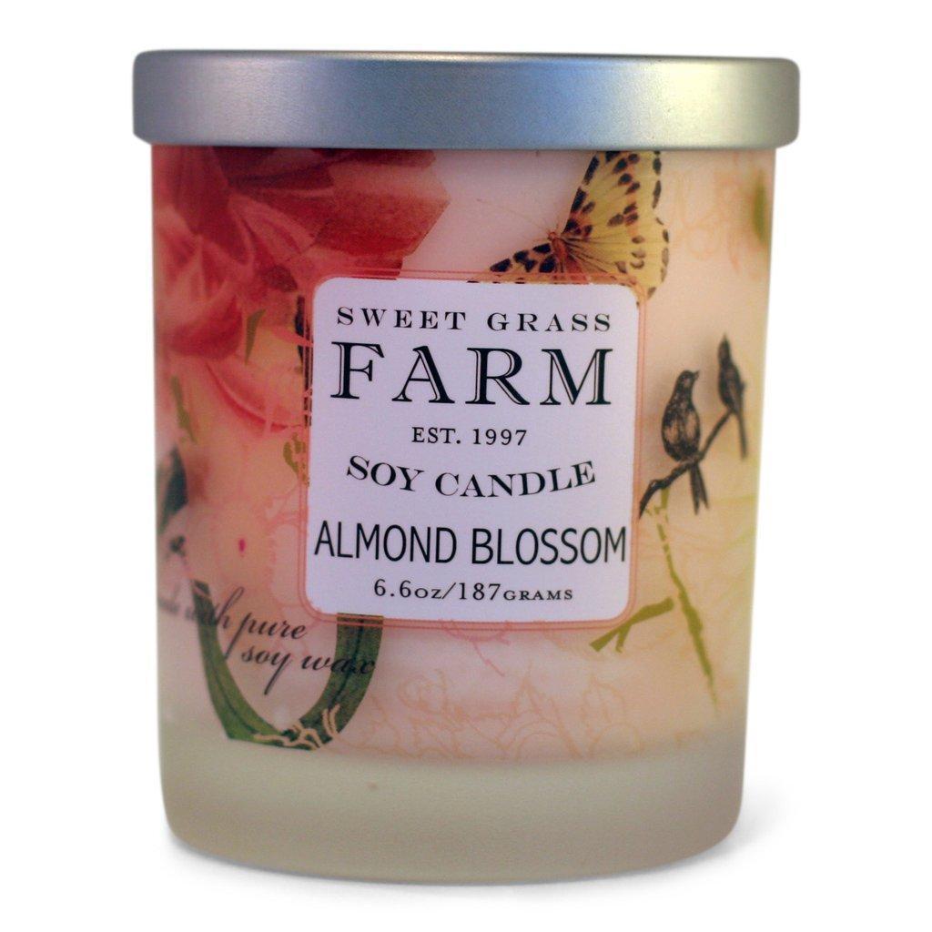 Sweet Grass Farm Soy Wax Candle Almond Blossom