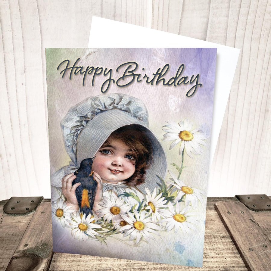 Sweet Pioneer Girl Birthday Card by Yesterday's Best