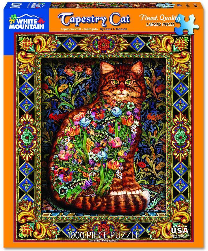 Tapestry Cat 1000 Piece Jigsaw Puzzle