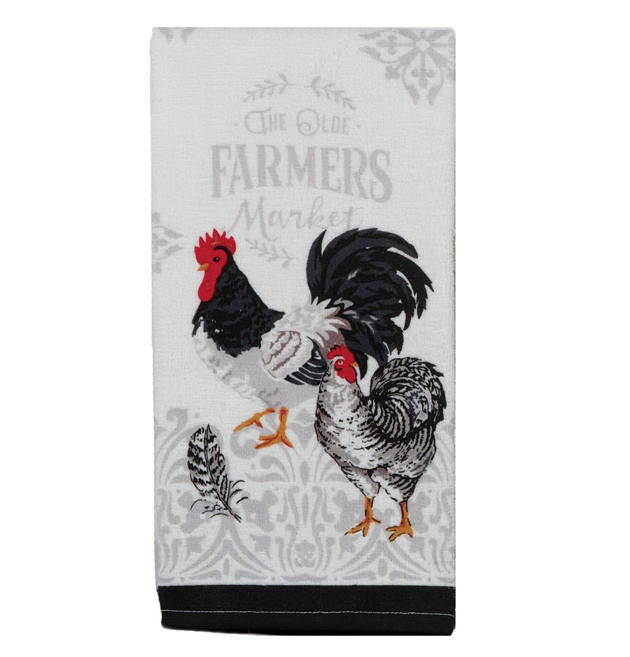 Terry Towel "Farmer's Market" Rooster