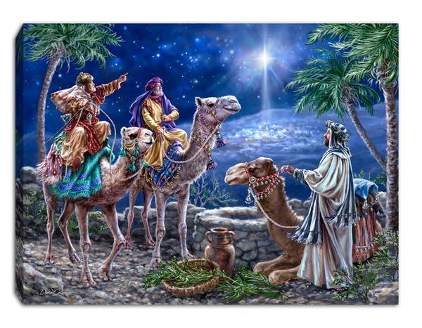 THe Magi - Lighted Tabletop Canvas