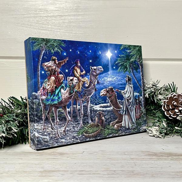 THe Magi - Lighted Tabletop Canvas