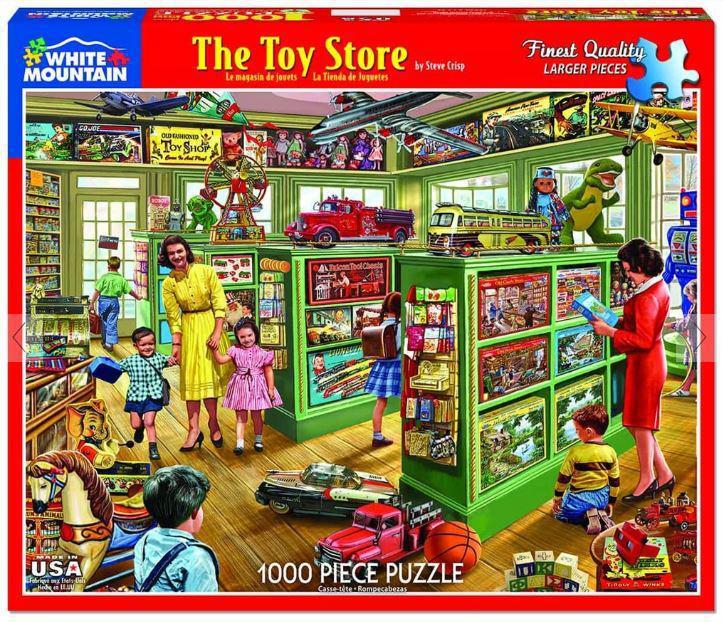 The Toy Store 1000 Piece Jigsaw Puzzle by White Mountain Puzzle