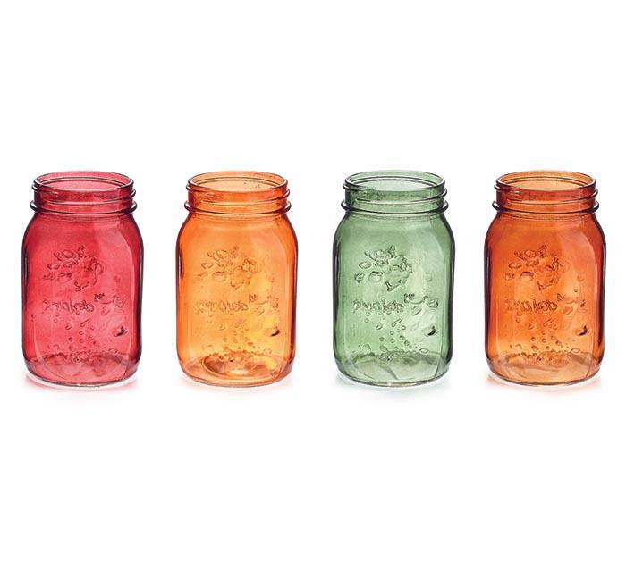 Translucent Fall Colors Mason Jar | Pint