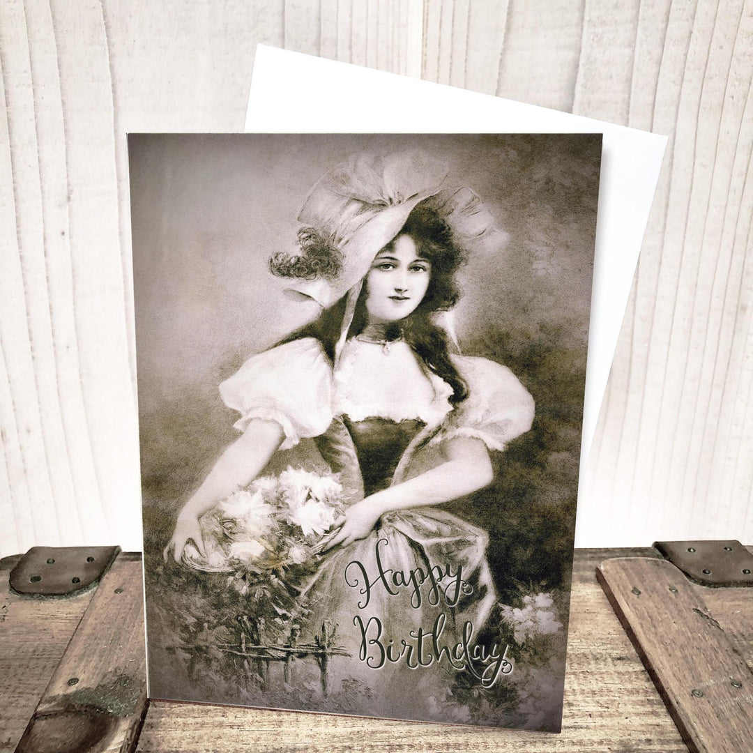 Victorian Beauty Birthday Card by Yesterday's Best
