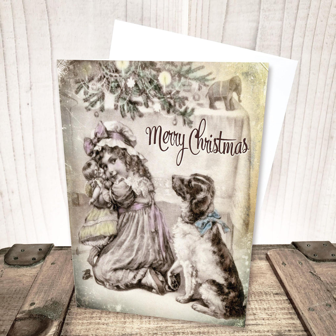 Victorian Morning Greeting Christmas Card by Yesterday's Best